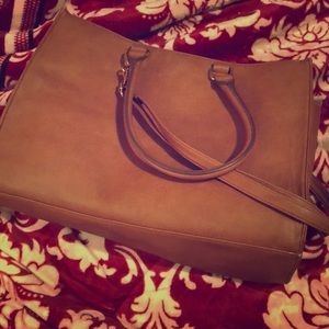 Big brown bag for women